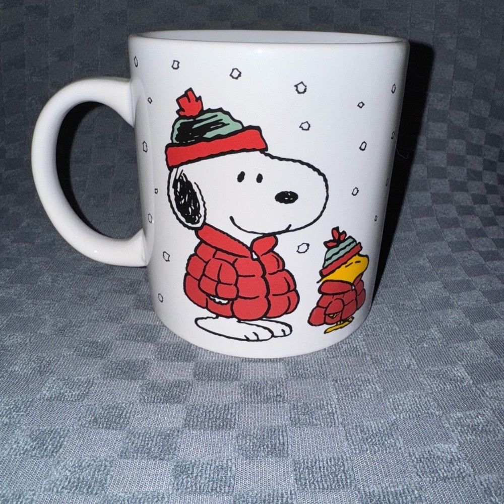 Snoopy and Woodstock Winter Mug